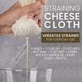 thumbnail image 4 of Muslin Cloths for Cooking, Pack of 25 (50X50CM), Unbleached, Cotton Reusable and Washable Cheese Cloths for Straining, 4 of 6