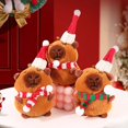 thumbnail image 2 of Muñeco de Navidad, muñeco de capibara, mochila Kawaii, llavero colgante, regalo para niños, juguetes de Papá Noel, adorno de escritorio para el hogar y la Oficina, 2 of 5