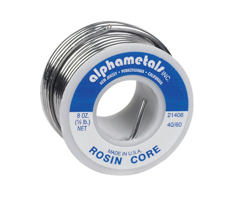 Tin / Lead  40/60 Rosin Core Solder  0.09 in Alpha Fry  4 oz Dia