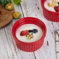 thumbnail image 2 of Soonbuy 8oz Porcelain Ramekins,Souffle Dishes Bowls for Baking, Pudding, Creme Brulee, Custard Cups, Serving Dip, Oven, Microwave and Dishwasher Safe, 2 of 7
