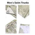 thumbnail image 5 of COOFANDY Men Bathing Suit Swimwear Square Leg Chubbies Sexy Elastic Board Short, 5 of 6