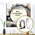 thumbnail image 3 of Designart "Simplistic Geode Panorama" stone geode Square Mirror For Wall Decor - Large Beige Square Printed Wall Mirror Art - Square Traditional Mirror - Wall Mounted Square Large Mirror, 3 of 5