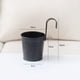 thumbnail image 4 of Maceta Colgante, Cubo de Hierro Metálico, Maceta para Barandilla, Soporte para Flores para Jardín, Maceta Colgante (Negro), 4 of 5