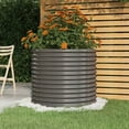 thumbnail image 1 of vidaXL Garden Planter Powder-coated Steel 80x80x68 cm Grey, 1 of 2