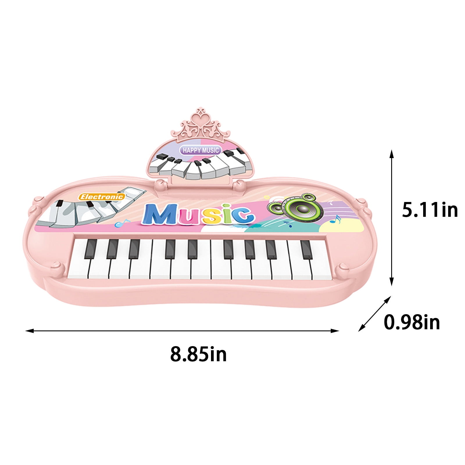 HUMJUSE 13 Keys Kids Piano Keyboard Toy for 3 4 5 Years Old Girls, Mini Electronic Piano Keyboard Toy for Kids Birthday Christmas Day Gift