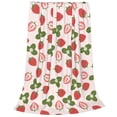thumbnail image 2 of Fuzoiu Strawberries And Leaf Print Ultra-Soft Micro Fleece Blanket,All Seasons Flannel Throw, Lightweight Blanket for Bed, Sofa, Couch, Movie Night, Camping, and Travel-50"x40", 2 of 7