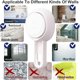 thumbnail image 2 of Shower Suction Cup Shelf Basket One Second Installation Removable Powerful Organizer Max Hold 22lbs Suction Bathroom Caddy Waterproof Shower Storage, 2 of 4