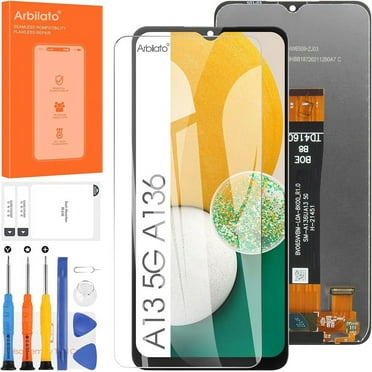 Screen for Samsung Galaxy A13 5G Screen Replacement for Samsung A136 LCD Screen SM-A136U,SM-A136W,SM-S136DL Touch Display Digitizer Assembly Repair Parts（Black）