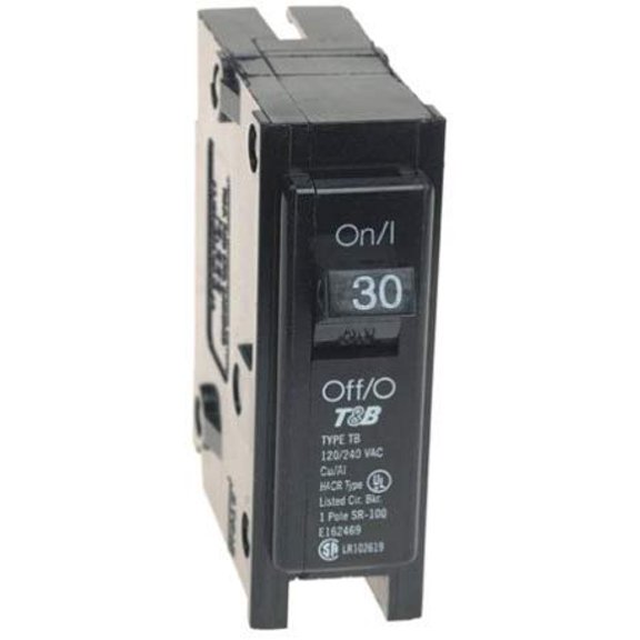 Connecticut Electric VPKICBQ130 Interchangeable Circuit Breaker, 1 Pole, 30 Amp