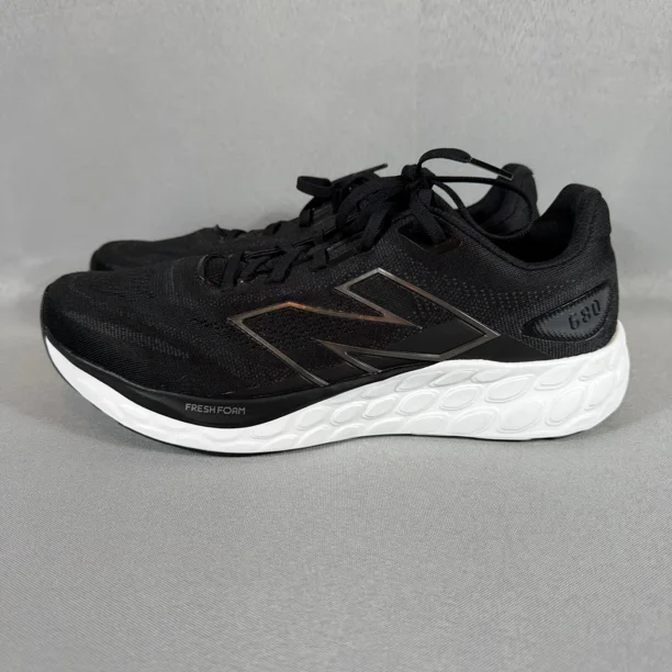 New Balance 680 V8 Fresh Foam Shoes Mens Sz 10 Black Running Sneakers Casual