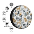 thumbnail image 4 of Gukieu Winter Forest Animals Print Car Tire Cover, Adjustable Waterproof and Dustproof Tire Protection Cover, Suitable for SUV, Truck, Van-17 inch, 4 of 6