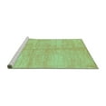 thumbnail image 2 of Ahgly Company Machine Washable Indoor Rectangle Abstract Turquoise Blue Contemporary Area Rugs, 5' x 7', 2 of 4