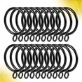 thumbnail image 2 of Accessoires de Rideau Ronds Noirs pour Usage en Magasin 24 Pcs 1.5X1.5X0.5In, 2 of 5