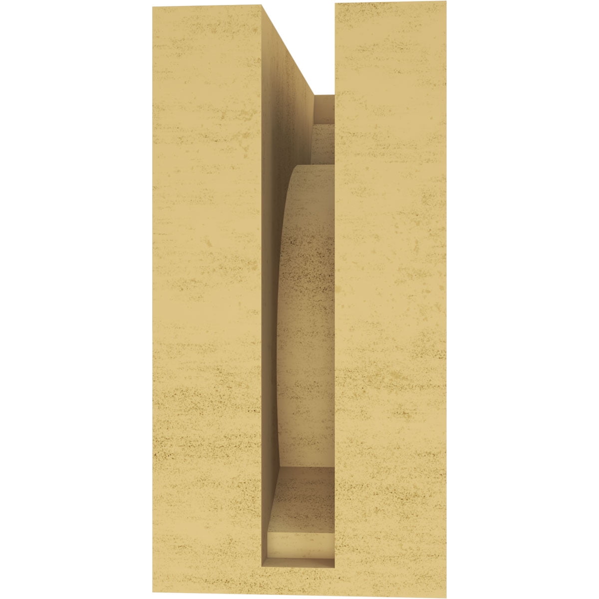 4"W x 8"D x 8"H Classic Emerson Rough Cedar Woodgrain TimberThane Corbel, Primed Tan
