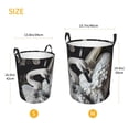 thumbnail image 3 of Sikiie Elegant Swans Black Background Print Round Dirty Clothes Basket, Waterproof Standing Foldable Storage Basket, for Laundry Room, Bedroom, Bathroom Storage-Medium, 3 of 6