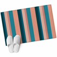 thumbnail image 6 of Blue Pink Striped Bathroom Rug Washable 2x3 Entryway Rug Non Slip Farmhouse Stripe Front Door Mat Low Pile Indoor Doormat Throw Floor Carpet for Kitchen Bedroom Entrance, 6 of 8