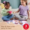 thumbnail image 3 of Fisher-Price Wooden Picnic Tea Set for Kids with Blanket, Wood Cups & Saucers, 18 Pieces, 3 of 7