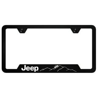 License plate frame sale jeep