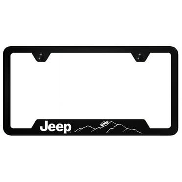 Jeep Mountain Polycarbonate Notched License Plate Frame Official Licensed