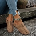 thumbnail image 4 of Dakaela Closed Toe Clogs for Women Comfortable Low Wedge Slip on Mules Summer Casual Walking Platform Slides Hollow Flower Dressy Shoes Size 6-10 Khaki, 4 of 9