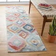 thumbnail image 2 of SAFAVIEH Phoenix Pemala Geometric Runner Rug, Light Blue/Pink, 2'2" x 8', 2 of 7
