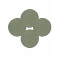 thumbnail image 7 of 15 Inch Round Placemats Set of 4, Green Solid Color Non Slip Heat Insulation PP Table Mats, Aesthetics Contemporary Luxury Washable Place Mats for Kitchen Dining Party Table Decor, 7 of 7