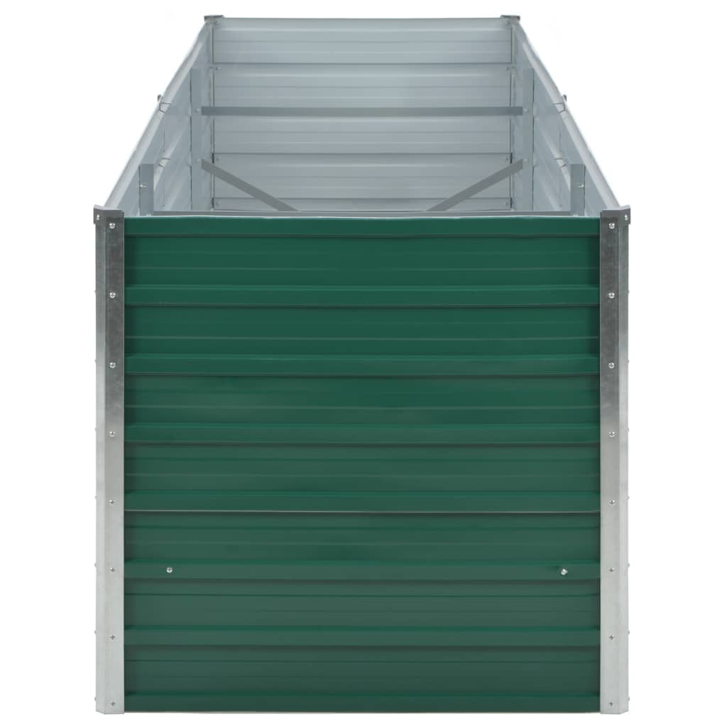 Raised Garden Bed, Outdoor Metal Above Ground Planter Box for Vegetables Flowers, Green Raised Garden Bed, Outdoor Metal Above Ground Planter Box for Vegetables Flowers, Green