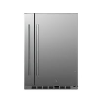 24" wide 19" deep outdoor all-refrigerator with slide-out side storage compartment