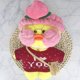 thumbnail image 3 of Juego de 4 piezas de ropa para muñecas de 30 cm, pato amarillo, ropa para muñecas Kawaii, sombrero, bolso, gafas, accesorios, pato Lalafanfan de peluche, regalo para niños, 3 of 5