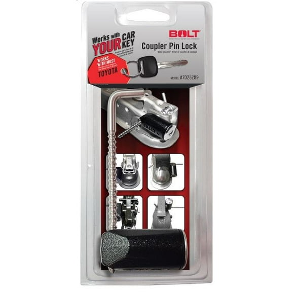 Bolt 7025289 Remorque Coupleur Broche Lock pour Clés Toyota