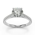 thumbnail image 2 of 2.20 Ct Brilliant Round Cut Diamond Bridal Rings Solid 950 Platinum, 2 of 8