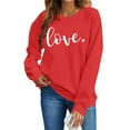 thumbnail image 2 of Vetsdori Womens Valentine Sweatshirts Pullover Gifts for Girlfriend Tops Valentine's Days Spring Sweatshirts for Women Winter, 2 of 8