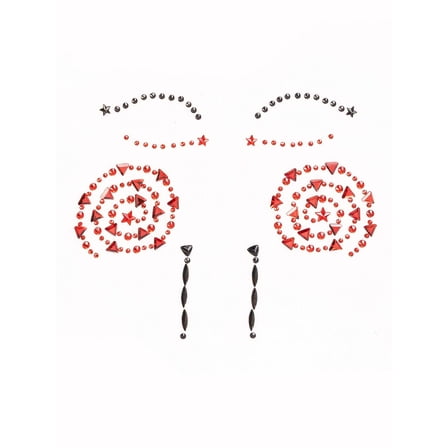 Leg Avenue Women's Puppet Face Jewels Sticker