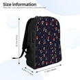 thumbnail image 4 of Xecao Mushrooms3 Print School Backpack with Laptop Compartment Small Travel Laptop Backpack for Women Men Waterproof College Backpack Simple School Bag, 4 of 8