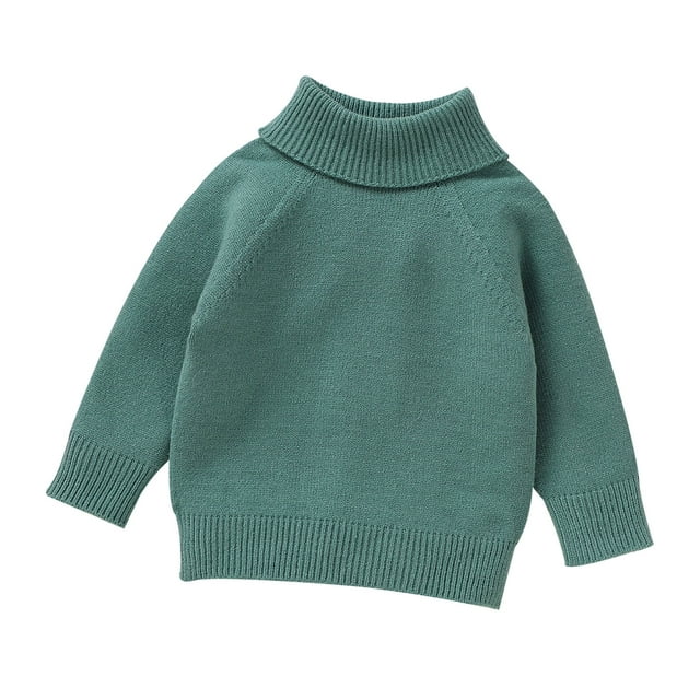 Chandail Col Roulé en Tricot pour Filles Doux Chaud Confortable Chandail d'Hiver pour Enfants