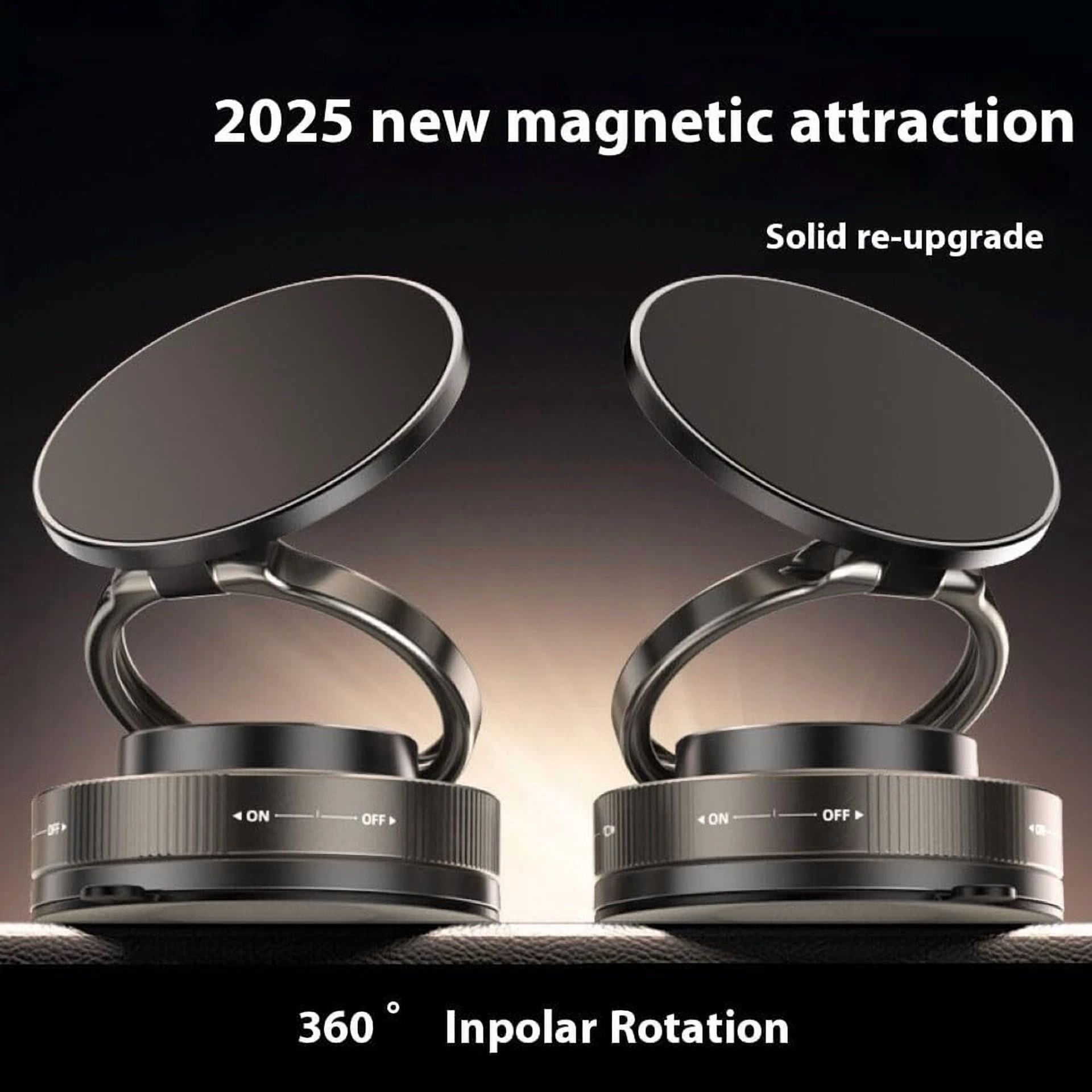360° Vacuum Magnetic Phone Holder Stand, Strong Suction Cup Mobile Stand For Car