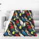 thumbnail image 1 of Balery Parrot Manta de Felpa Suave y Acogedora – Cobija de Franela Aterciopelada para Cama, Lavable y Cálida para Sofá, Mascotas, Transpirable-50"x40", 1 of 7