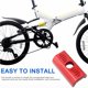 thumbnail image 4 of Bisagra Para Bicicleta, Hebilla Plegable Fácil De Instalar, Hebilla De Bicicleta De Aleación De Aluminio De Alta Dureza Para Bicicletas, Bicicleta Plegable Vogacara OD010825-02, 4 of 7