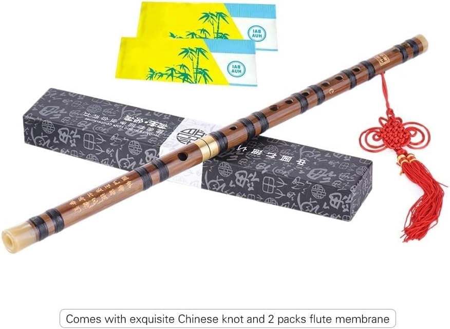 Bamboo Flute, C/D/E/F/G Key Bitter Bamboo Flute Chinese Flute Dizi Musical Instrument Pluggable Traditional Handmade Woodwind