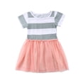 thumbnail image 1 of SUNSIOM Petite Fille Robe d'Été, Manches Courtes Robe TuTu Princesse, 1 of 8