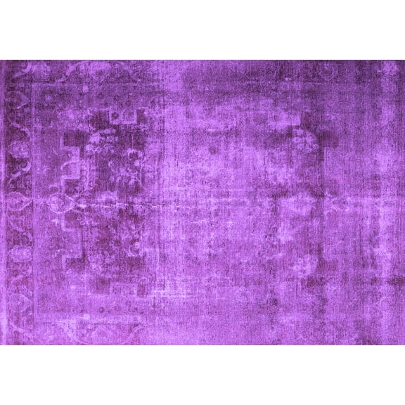 Ahgly Company Indoor Rectangle Persian Purple Traditional Area Rugs, 5' x 7'