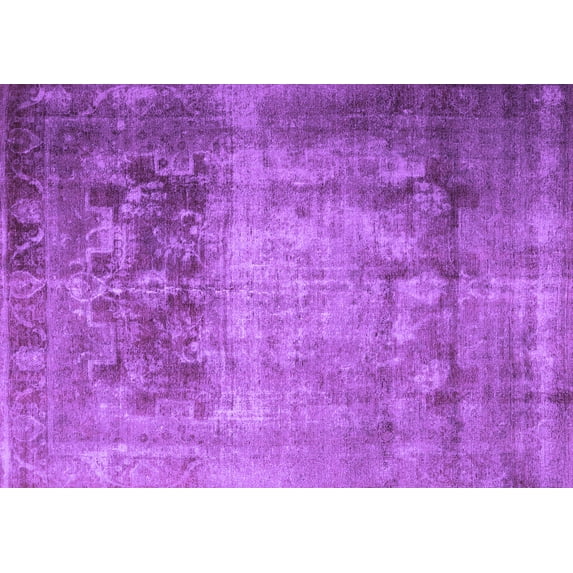Ahgly Company Indoor Rectangle Persian Purple Traditional Area Rugs, 6' x 9'