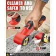 thumbnail image 5 of 4V Cordless Electric  with LED Light, Rechargeable Cardboard Box , Wrench, Storage Bag & Titanium-Coated Replacement  for Fabric, Leather, Carpet & Plastic(Red & Black), 5 of 6