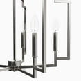 thumbnail image 4 of Hunter - Zoanne 5-light Brushed Nickel, Large Chandelier, Dimmable, Formal Style, Geometric Shaped, for Bedrooms, Kitchens, Dining, Living Rooms - 49070, 4 of 8