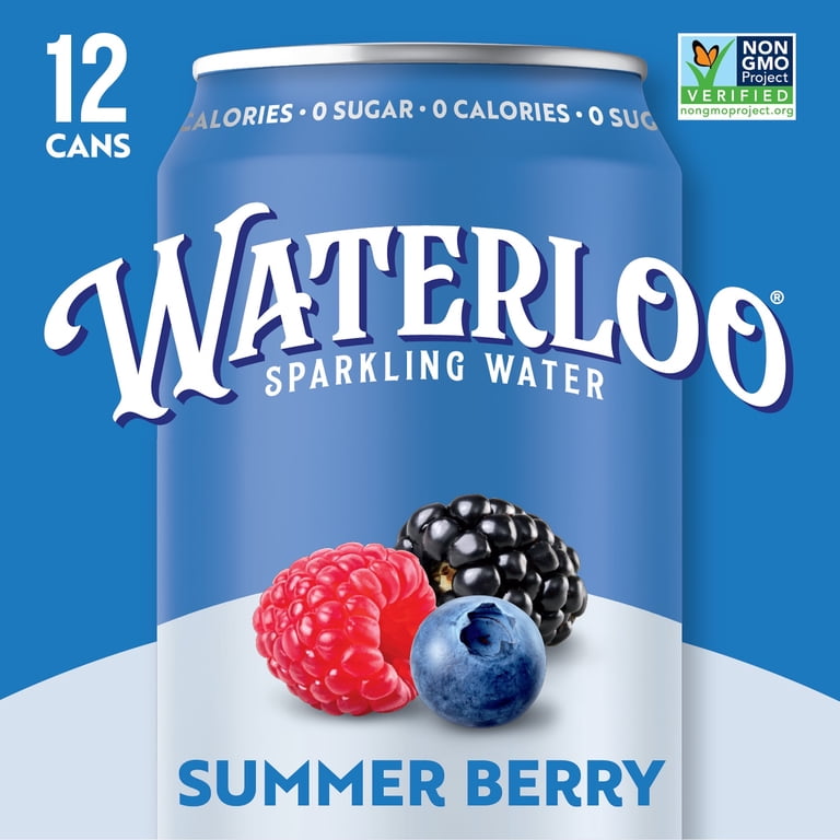 Waterloo Summer Berry Sparkling Water, 12 fl oz, 12 Pack photo 4