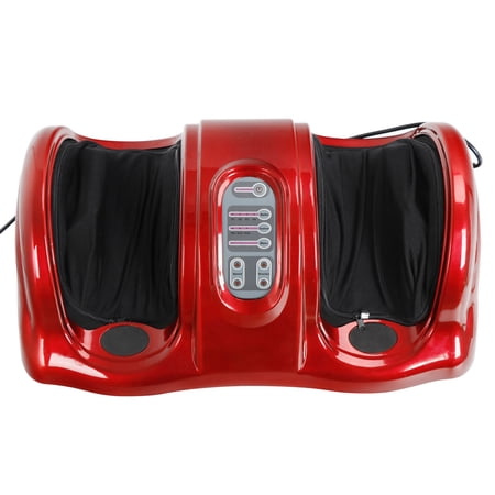 Red Calf Massager Shiatsu Foot Ankle Leg Muscle Electric Remote Massage Machine