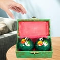 thumbnail image 1 of 2 Pcs Balles de Massage, Balles d'Exercice Chinoises avec Boîte de Rangement, Balles de Bain Durables Réutilisables Portables, Balles de Santé Chinoises pour Personnes Âgées Colorées Vertes, 1 of 8