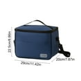 thumbnail image 2 of Large Capacity Insulated Lunch Bag with Thermal Preservation and Leakproof Liner Portable Cooler Tote for Office Travel Picnic and Outdoor Meals, 2 of 5