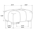 thumbnail image 6 of Octavia Upholstered Rectangular Ottoman Charcoal Grey, 6 of 6