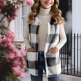 thumbnail image 2 of MEZZALL Child Outerwear Coats Girls Reversible Vest Casual Crewneck Sleeveless Jacket With Pocket Soft Warm Outerwear For Toddler Kids Youth Versatile Tops, 2 of 9
